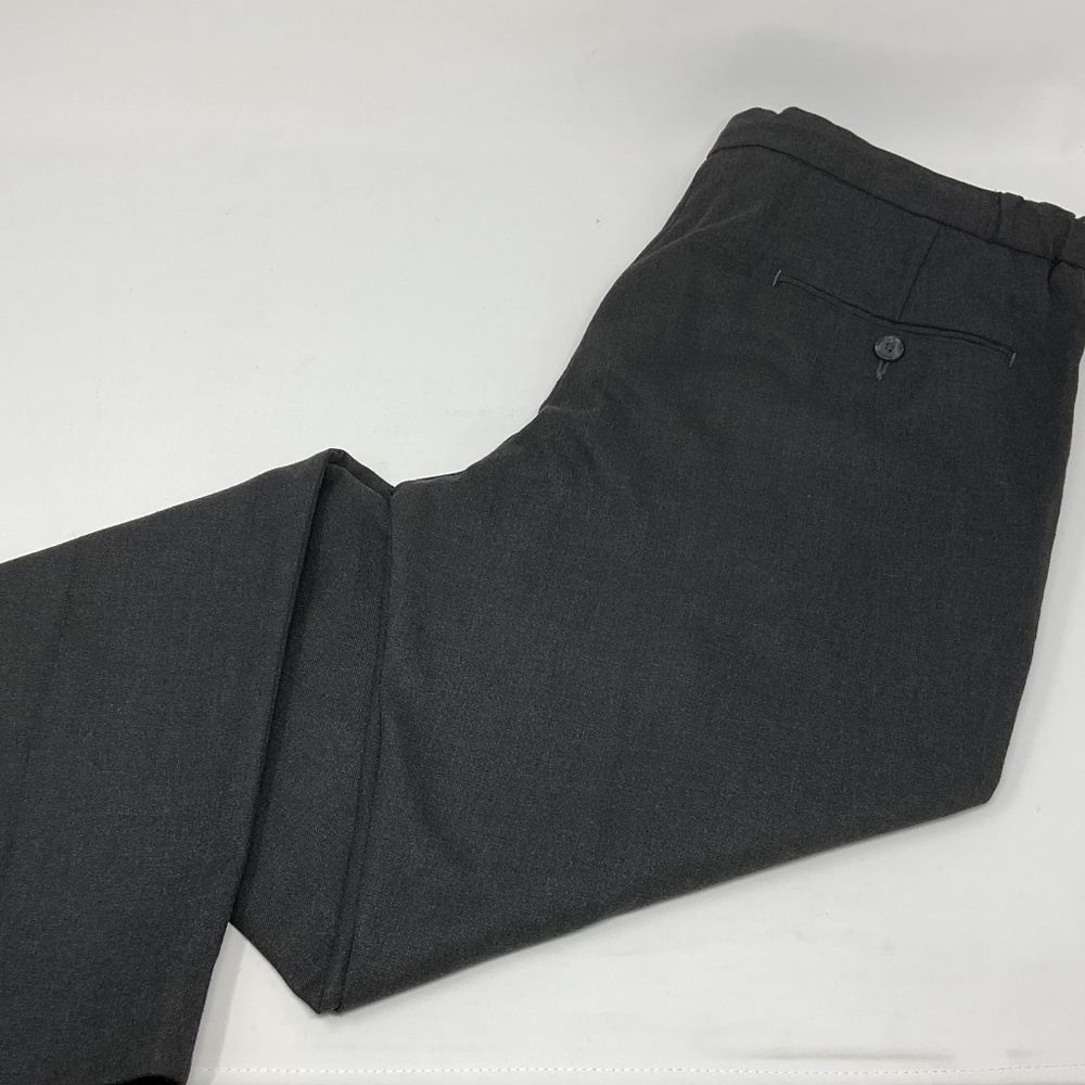Nordstrom Men's Gray Tech Smart Trim Fit Dress Pants Drawstring Waistband Size M
